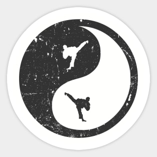 Taekwondo Ying Yang T-Shirt Sticker